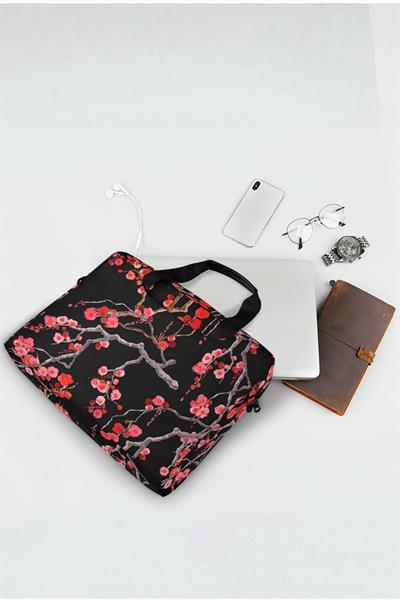 2 YIL GARANTİLİ -Desenli 16 inç Bilgisayar Çantası - Desenli Notebook Çantası - Su Geçirmez Kumaş