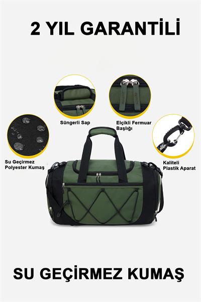 2 Yıl Garantili Organizer Spor Çantası - 7 Bölmeli Fitness GYM Çantası