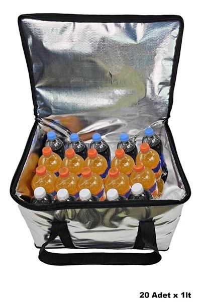 Woys Ekstra Korumalı İçi Dışı Termal Et Taşıma Çantası - 50 cm x 35 cm x 35 cm - Piknik Kamp Çantası