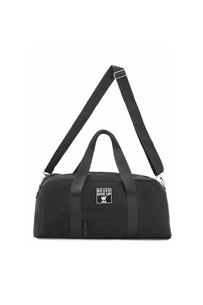 Woys Orijinal Unisex 2 Bölmeli Önü Fermuarlı Uzun Askılı Geniş Hacimli Seyahat Gym Fitness Spor Çantası