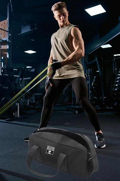 Woys Orijinal Unisex 2 Bölmeli Önü Fermuarlı Uzun Askılı Geniş Hacimli Seyahat Gym Fitness Spor Çantası