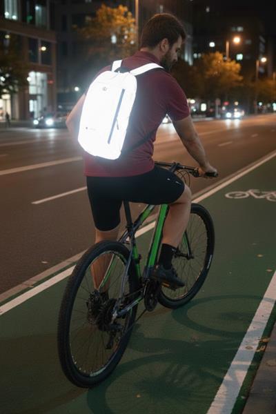 Reflektörlü Mini Sırt Çantası | Günlük Kullanım & Yürüyüş ve Bisiklet Çantası | 10 Litre | Unisex