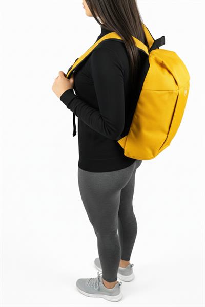 Sarı Renk Mini Sırt Çantası - Yürüyüş ve Bisiklet İçin Uygun -10 Lt. Unisex