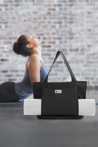 Siyah Renk Yoga Matı Çantası ve Pilates Matı Çantası