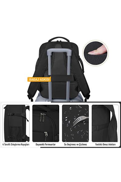 Turuncu Renk Seyahat Sırt Çantası, Laptop Çantası Hafif El Çantası Bay Küçük Bavul Valiz Çanta
