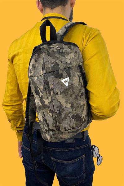 Unisex Açık Gri Kamp Bisiklet Yürüyüş Mini Sırt Çantası