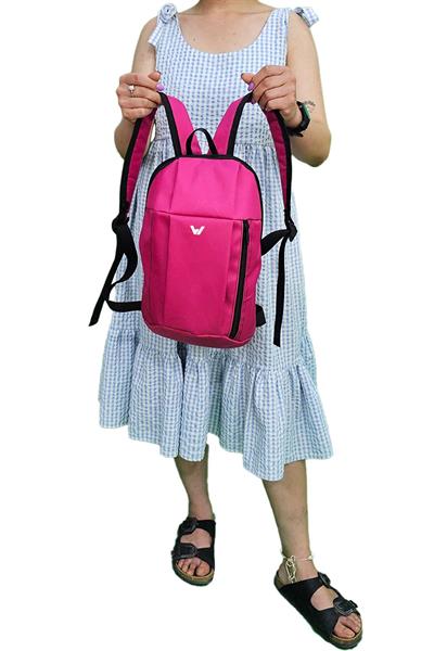Woys Unisex Pembe Kamp Bisiklet Yürüyüş Mini Sırt Çantası