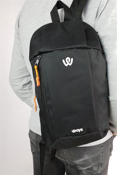 Woys Unisex Siyah Kamp Bisiklet Yürüyüş Mini Sırt Çantası