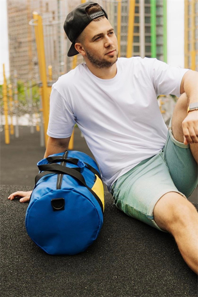 Woys Mavi Renk Silindir Spor Çantası - Antreman Çantası- GYM Çantası -Fitness Çantası