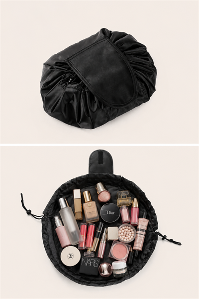 Woys Tekli Şeffaf Seyahat, Eşya ,makyaj Çantası - Şu Geçirmez Kumaş