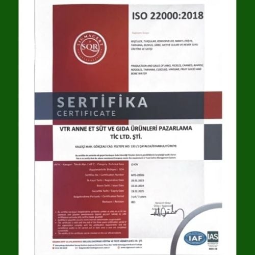 Gıda Güvenliği Sertifikası