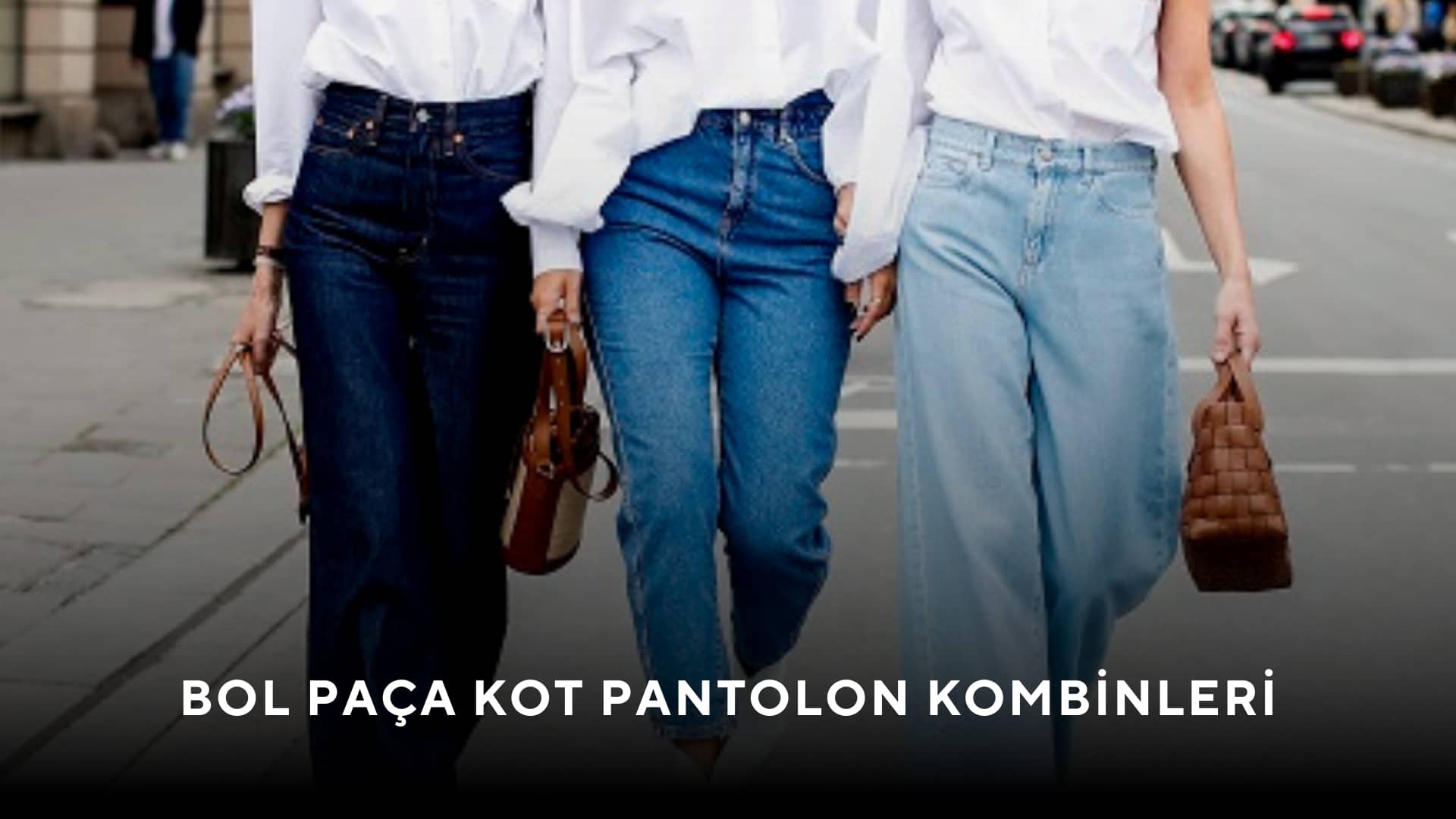 bol paça pantolon kombinleri kadın