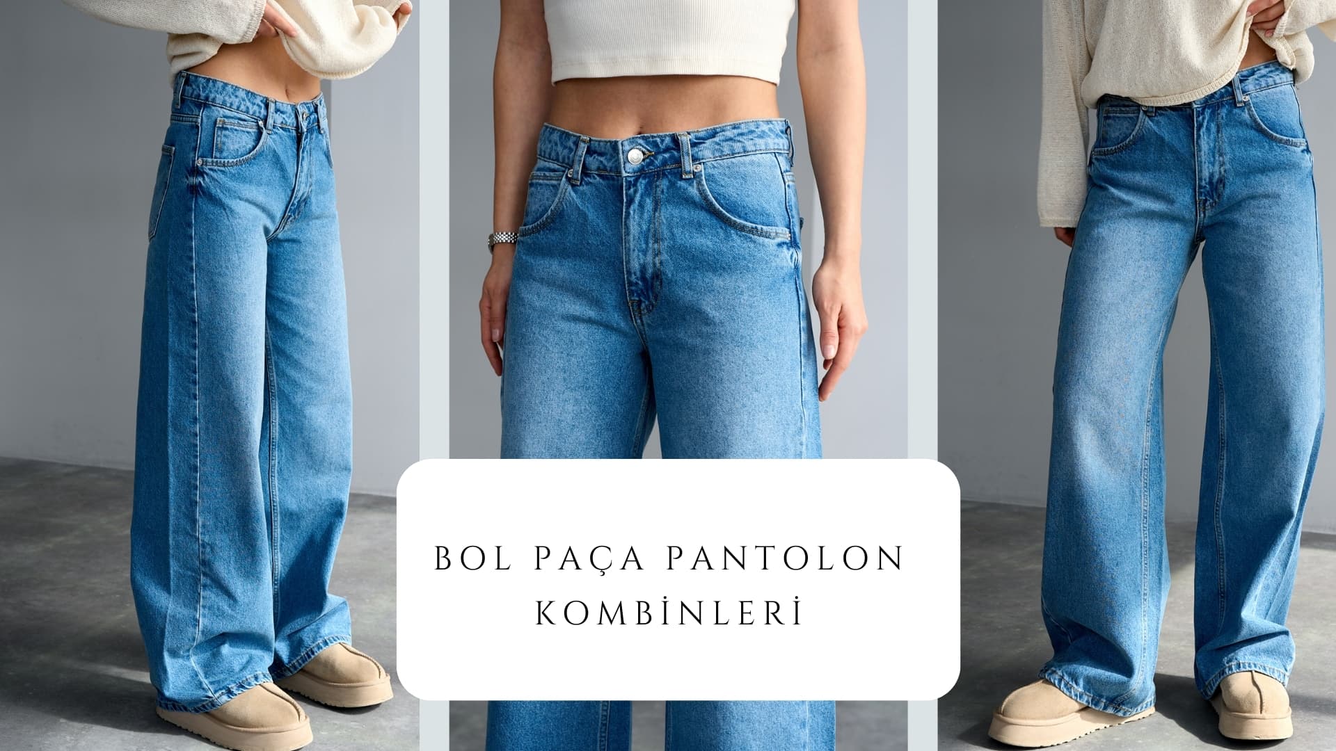 bol paca pantolon kombinleri
