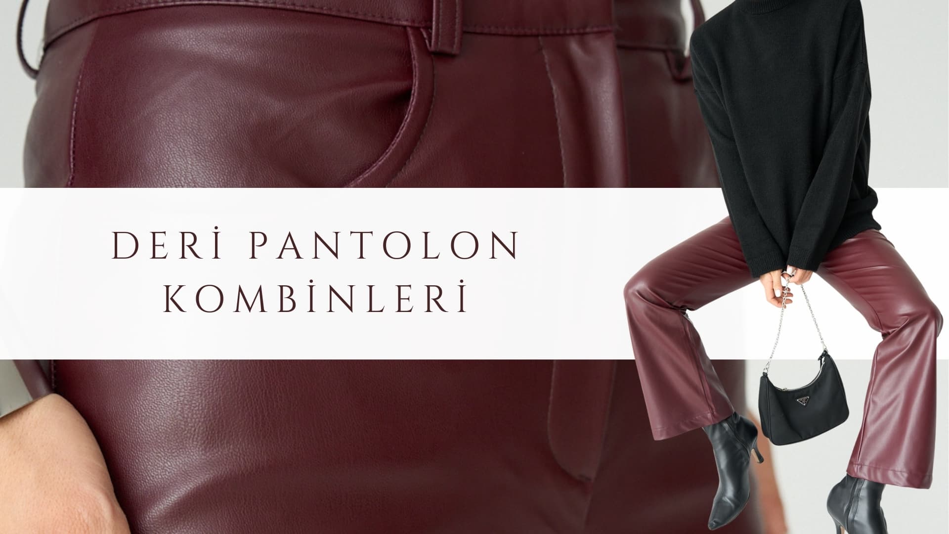 deri pantolon kombinleri