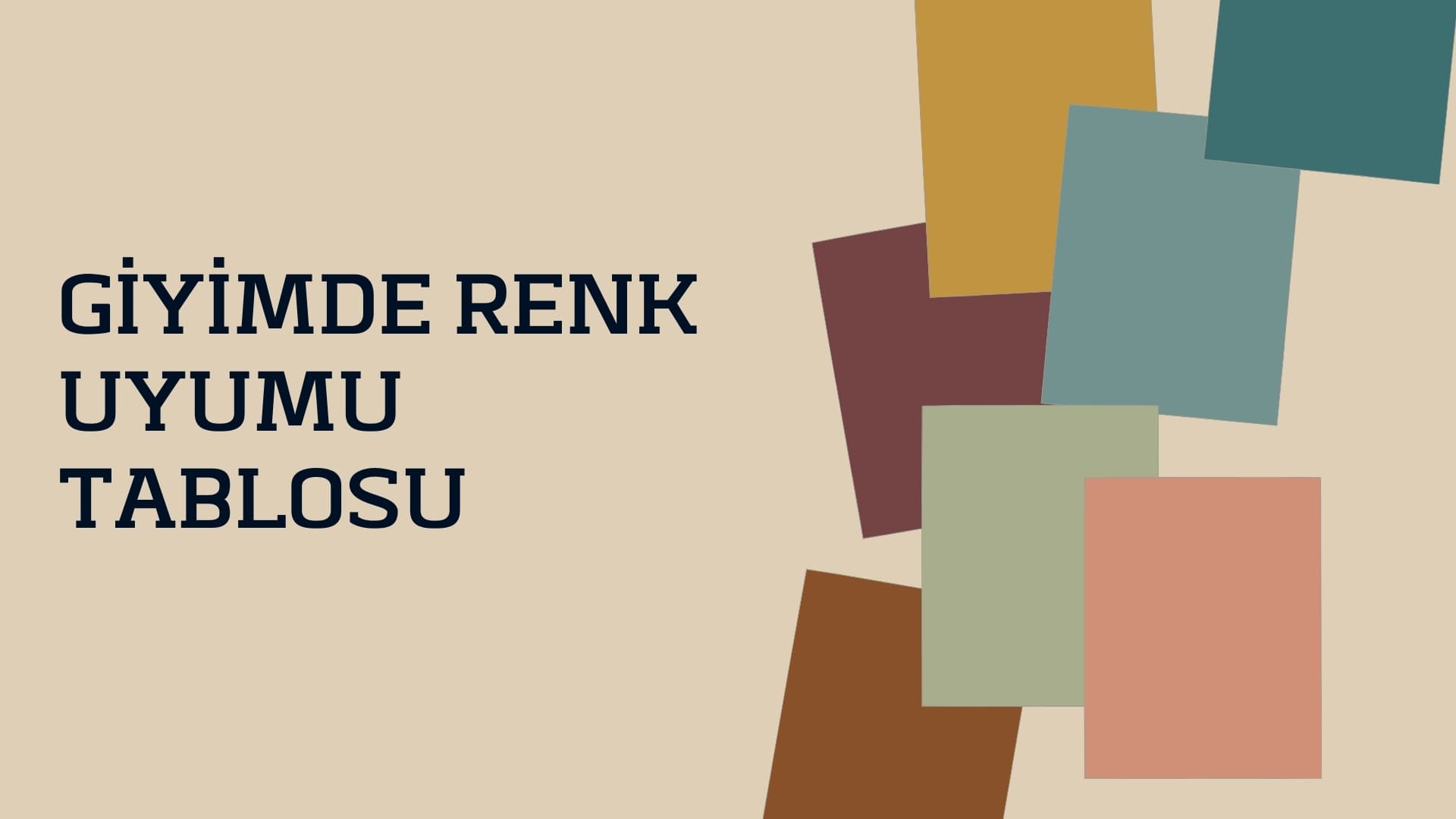 giyimde renk tablosu uyumu