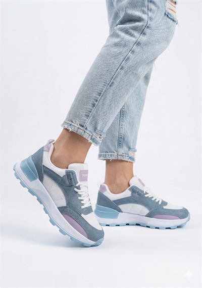 Kadın Hafif Kaydırmaz Taban Sneaker Ayakkabı