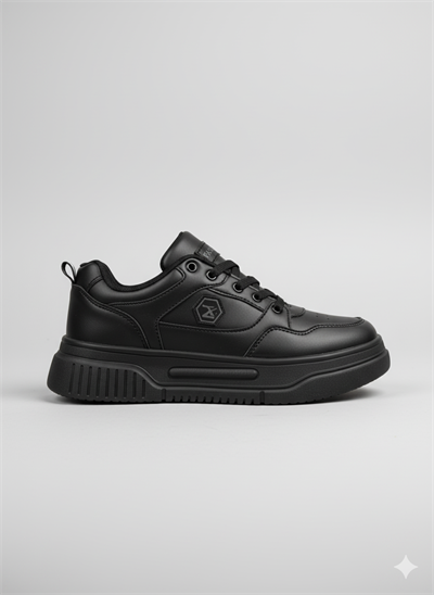 Kadın Kalın Taban Suni Deri Rahat Sneakers Spor Ayakkabı