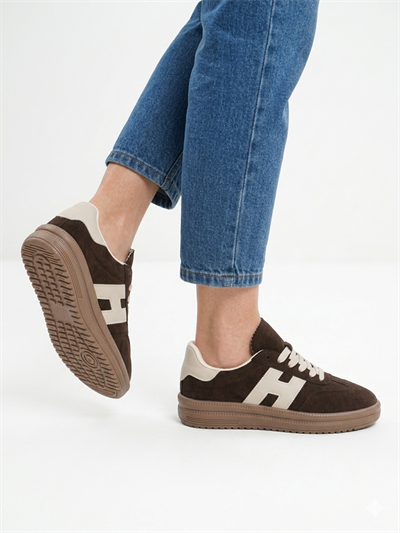 Zeno Originals Mocha Classic Court Sneaker 