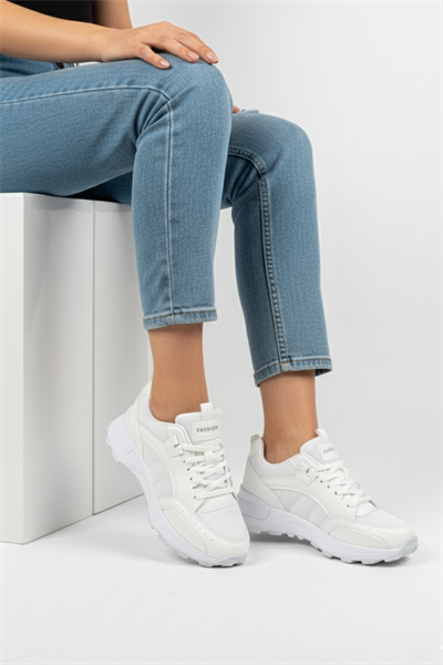 Kadın Hafif Kaydırmaz Taban Sneaker Ayakkabı