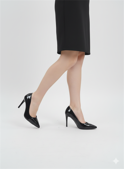 Kadın Düz Desen Stiletto Ayakkabı