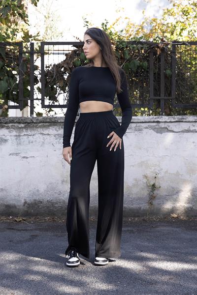 Modal Crop Pantolon Takım