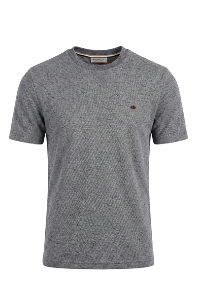 Jacquard Pique Crew Neck