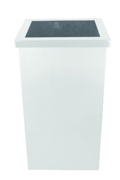 AÇIK KAPAK ÇÖP KOVASI 36LT 42CM BEYAZ