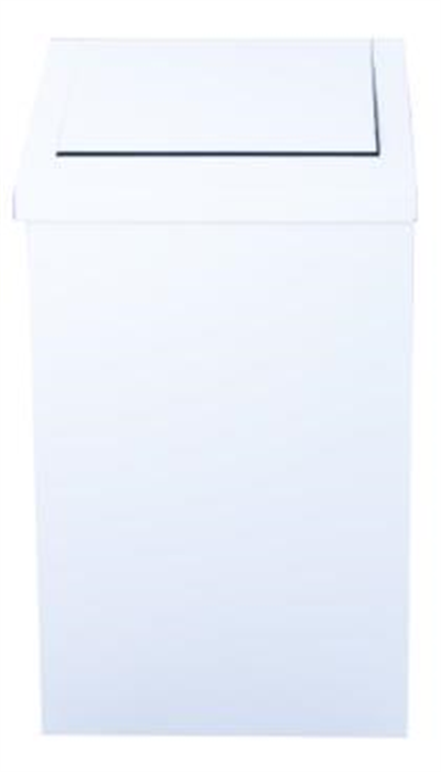 SALLANIR KAPAK ÇÖP KOVASI 36LT 24*28*65CM  BEYAZ