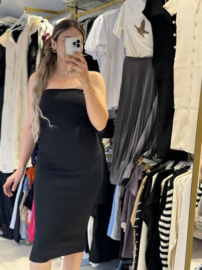 Triko elbise standart beden dar kesim