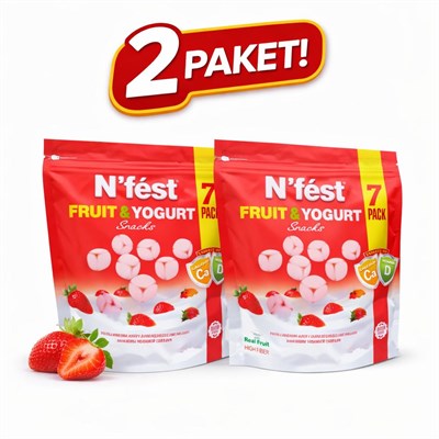 Fruit & Yogurt Çilekli Meyve Küpü 2'li Paket