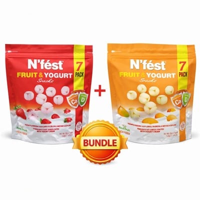 Nfest Fruit & Yogurt Çilekli Ve Mangolu Meyve Küpü 2li Paket