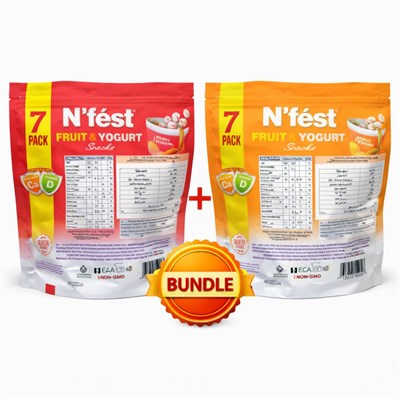 Nfest Fruit & Yogurt Çilekli Ve Mangolu Meyve Küpü 2li Paket
