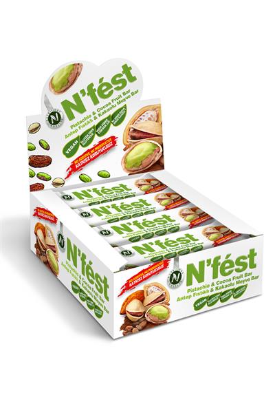 Meyve Bar Antep Fıstıklı Kakaolu 40g x 12 Adet