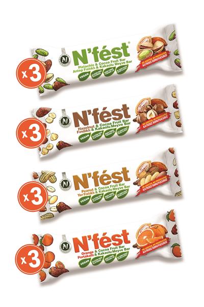 Meyve Bar Deneme Paketi 40g x 12 Adet