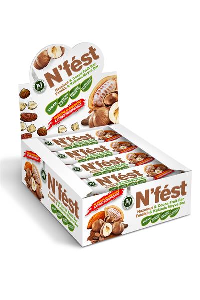 Meyve Bar Fındıklı Kakaolu 40g x 12 Adet