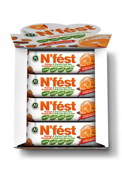 Meyve Bar Portakallı Kakaolu 40g x 12 Adet