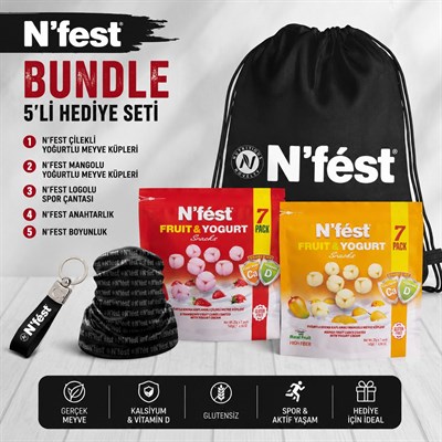 N'fest Mangolu Çilekli Fruit&Yogurt  Spor Seti