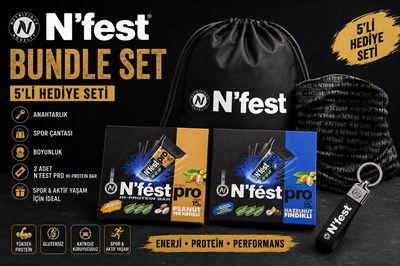 N'fest Yer Fıstıklı Ve Fındıklı Yüksek Protein Bar Spor Seti
