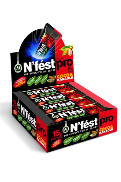 Yüksek Protein Bar Kakaolu 45g x 12 Adet