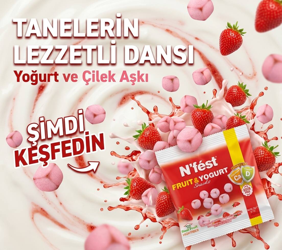 Yoğurtlu Meyve Küpü