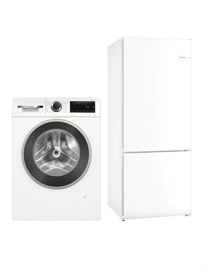 Bosch İkili Set Beyaz Seri 4 (Buzdolabı - Çamaşır)
