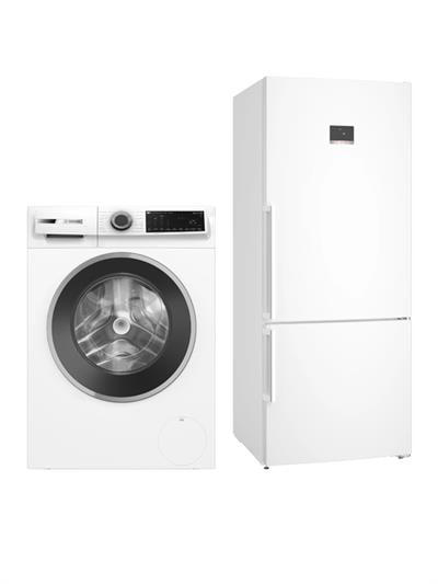 Bosch İkili Set Beyaz Seri 6 (Buzdolabı - Çamaşır)