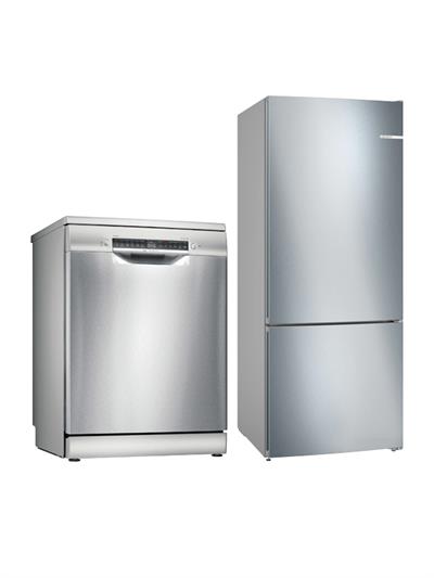 Bosch İkili Set Gri Seri 4 (Buzdolabı - Bulaşık)