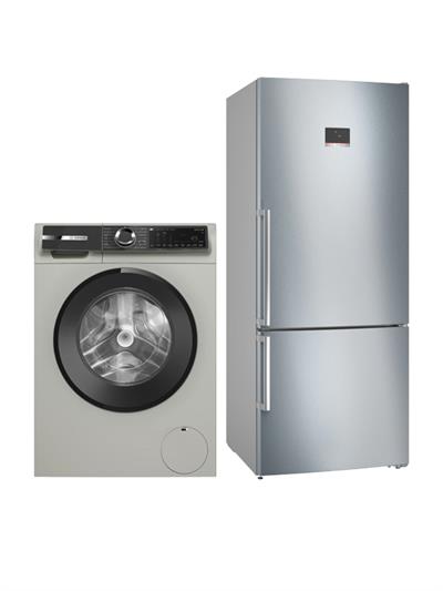 Bosch İkili Set Gri Seri 6 (Buzdolabı - Çamaşır)