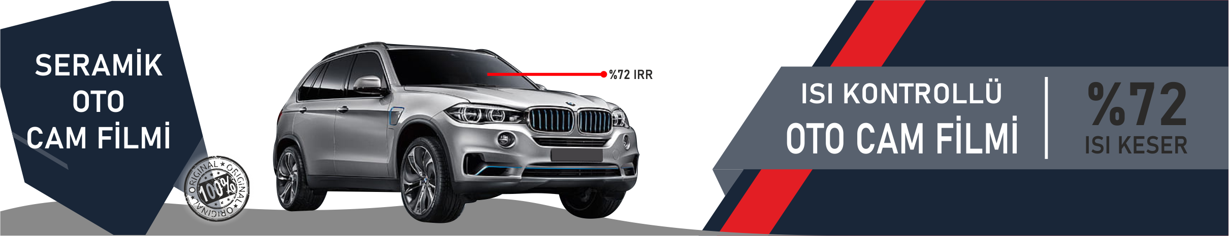 ISI KONTROLLÜ OTO CAM FİLMLERİ NET %72 ISI KESER