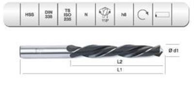  EVAR  HSS  DIN 338 RN  HADDE MTK     2    MM.  