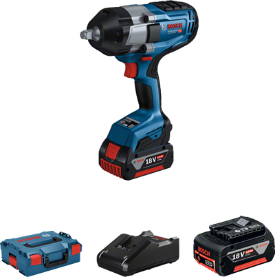Bosch Professional GDS 18V-1000 (2 x 5.0 Ah; L-Boxx) Akülü Darbeli Somun Sıkma Makinesi