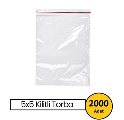 KİLİTLİ POŞET 5*5 25 MİC.(2000 AD.)