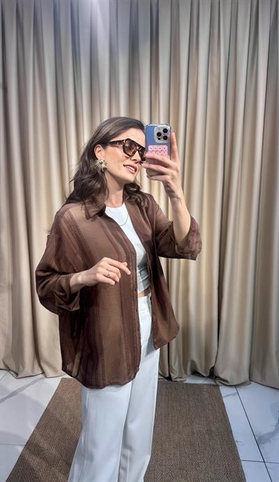 Acı Kahve  Transparan Gömlek 