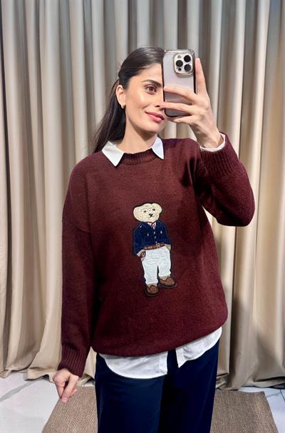 Bear Bordo Triko Kazak 